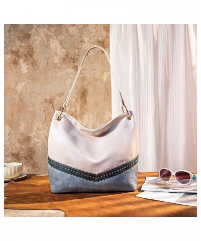 Hobo Bag Purses and Handbags for Women Top Handle Handbags with Pockets Zipper C-jean $8.39 Hobo Bags