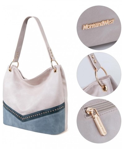 Hobo Bag Purses and Handbags for Women Top Handle Handbags with Pockets Zipper C-jean $8.39 Hobo Bags