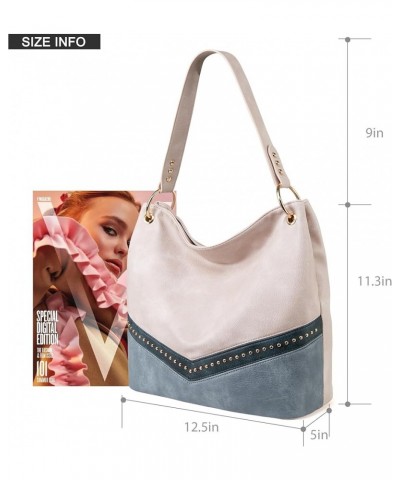 Hobo Bag Purses and Handbags for Women Top Handle Handbags with Pockets Zipper C-jean $8.39 Hobo Bags