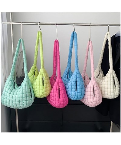 Large Quilted Hobo Bag Bubble Crossbody Handbag Cloud Tote Shoulder Bag Casual Bag Gift for Women Beige $17.15 Totes