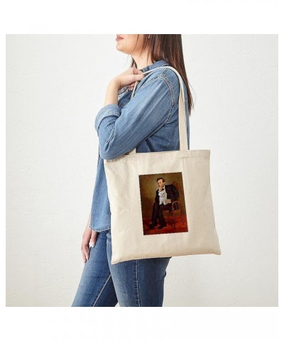 Dash The Pop Art Dog Tote Bag Natural Canvas Tote Bag, Cloth Shopping Bag Lincoln's Maltese Tote Bag $8.63 Travel Gear