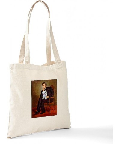 Dash The Pop Art Dog Tote Bag Natural Canvas Tote Bag, Cloth Shopping Bag Lincoln's Maltese Tote Bag $8.63 Travel Gear