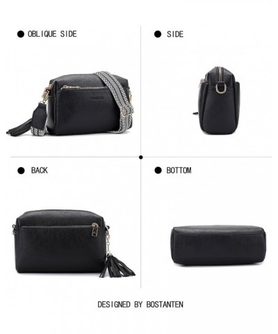 Small Sling Bag for Women Vegan Leather Crossbody Bag for Women Shoulder bag for Trave Black $14.44 Crossbody Bags