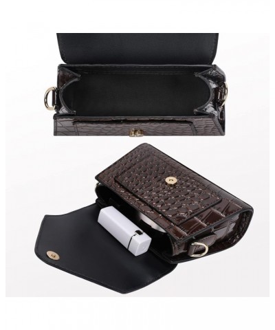 handbags for women，mini purses for women，cute small purse,small crossbody bags for women trendy Dark Brown $11.96 Crossbody Bags