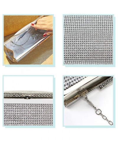 Leopard Print Clutch Purse for Women Diamond Crystal Evening Metal Chain Party Cocktail Wedding Dinner Handbag 06083silver $4...