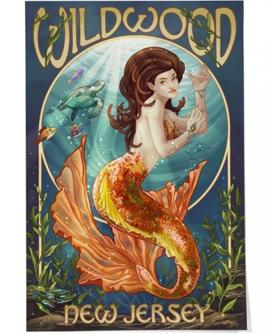 24x36 Inch Giclee Print, Wildwood, New Jersey, Mermaid $22.50 Totes