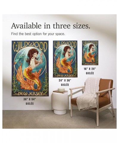 24x36 Inch Giclee Print, Wildwood, New Jersey, Mermaid $22.50 Totes