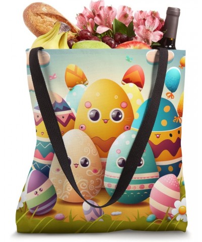 Funny Easter Celebration Easter Bunny Cool Easter Egg Tote Bag $9.69 Totes