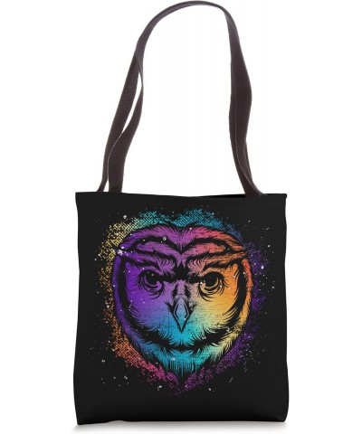 Forest Wise Bird Animal Lover Colorful Owl Tote Bag $11.20 Totes