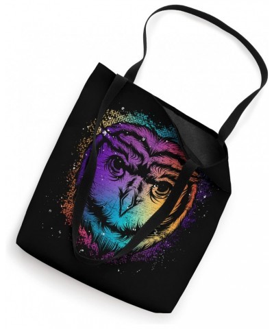 Forest Wise Bird Animal Lover Colorful Owl Tote Bag $11.20 Totes