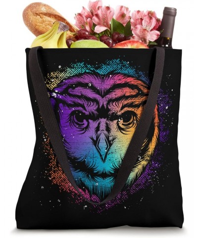 Forest Wise Bird Animal Lover Colorful Owl Tote Bag $11.20 Totes