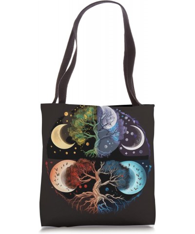 Phases Moon Tree Life Chakra Spiritual Healing Tote Bag $10.77 Totes