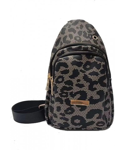 Women's Leopard Chest Bag Sling Bag for Women Sling Crossbody Bag Chest Backpack Bag Satchel Daypack Purse Leopard Black $18....