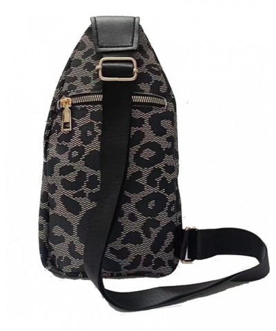 Women's Leopard Chest Bag Sling Bag for Women Sling Crossbody Bag Chest Backpack Bag Satchel Daypack Purse Leopard Black $18....