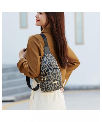 Women's Leopard Chest Bag Sling Bag for Women Sling Crossbody Bag Chest Backpack Bag Satchel Daypack Purse Leopard Black $18....