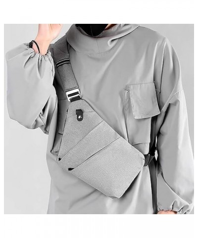 2024 Update Wander Plus Anti Theft Bag, New Travel Bag Slim Sling Bag Crossbody Travel Bag For Man And Women Grey Left+wristb...