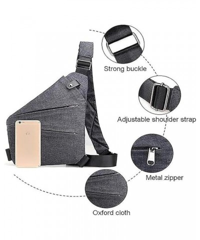 2024 Update Wander Plus Anti Theft Bag, New Travel Bag Slim Sling Bag Crossbody Travel Bag For Man And Women Grey Left+wristb...