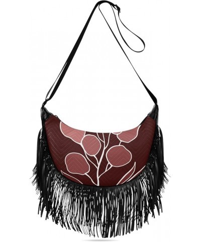 Women Fringe Tassel Cross Body Bag Cute Dinosaur Roar Beige Leisure Shoulder Bag Color208 $12.42 Crossbody Bags