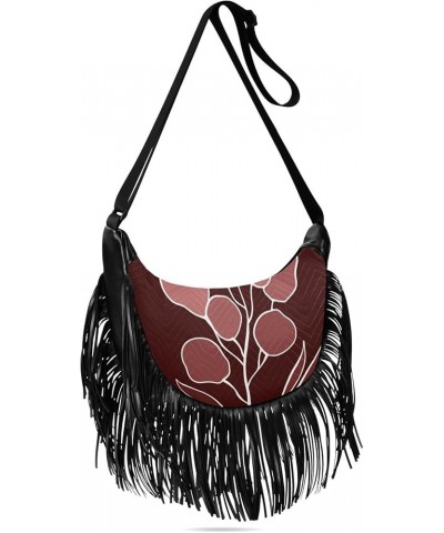 Women Fringe Tassel Cross Body Bag Cute Dinosaur Roar Beige Leisure Shoulder Bag Color208 $12.42 Crossbody Bags