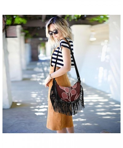 Women Fringe Tassel Cross Body Bag Cute Dinosaur Roar Beige Leisure Shoulder Bag Color208 $12.42 Crossbody Bags