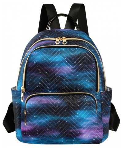 Dark Space Nebula with Stars Women Backpack Purse Shoulder Bag Color Small $17.48 Backpacks