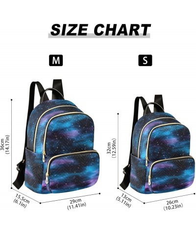 Dark Space Nebula with Stars Women Backpack Purse Shoulder Bag Color Small $17.48 Backpacks