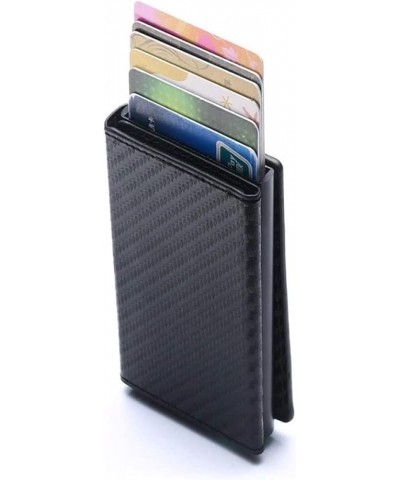 Card Holder Credit Card Wallet Metal Single Box Minimalist Wallet Aluminium Blocking Wallet for Cards (Color : Blue x-52) Bla...