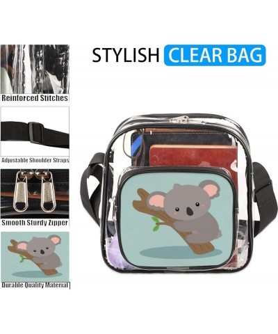 Clear Waterproof Lightweight Crossbody Bag Stadium Approved-See Through PVC Messenger Handbag for Sports Events Multi1 $11.04...