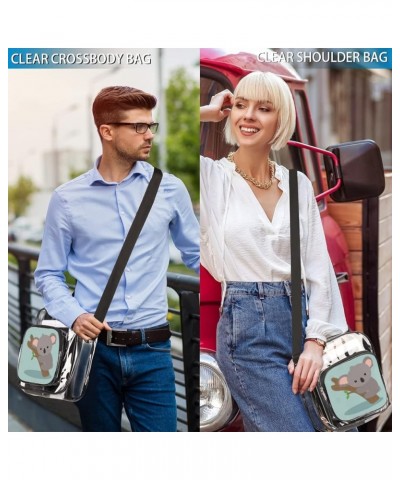 Clear Waterproof Lightweight Crossbody Bag Stadium Approved-See Through PVC Messenger Handbag for Sports Events Multi1 $11.04...