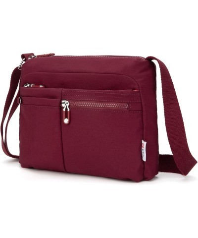 Crossbody Bag For Women Waterproof Lightweight Casual Shoulder Handbag Purse Burgundy Upgrade $14.73 Crossbody Bags