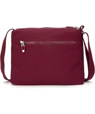 Crossbody Bag For Women Waterproof Lightweight Casual Shoulder Handbag Purse Burgundy Upgrade $14.73 Crossbody Bags