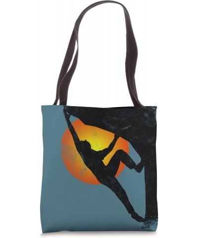 Climbing Climber Bouldering Free Speed Only Vintage Tote Bag $10.58 Totes