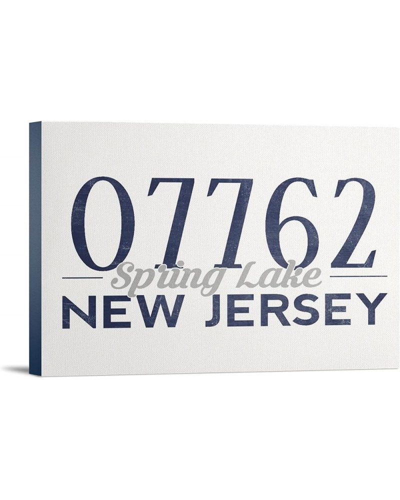 Spring Lake, New Jersey, 07762 Zip Code (Blue), (24x36 Wrapped Canvas, Wall Decor, Artwork) 24x36 Stretched Canvas $46.80 Totes