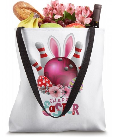 Bowling Easter Day Fun Bunny Eggs Costume for Boys and Men Tote Bag $11.22 Totes