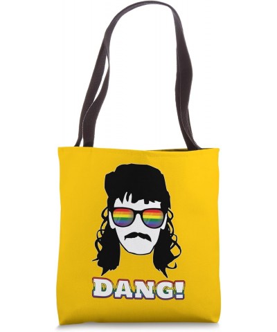 Dang LGBTQ Mullet Lovers Rainbow Funny Tote Bag $13.95 Totes