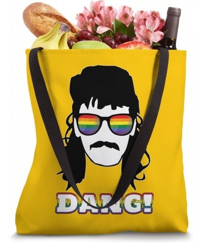 Dang LGBTQ Mullet Lovers Rainbow Funny Tote Bag $13.95 Totes