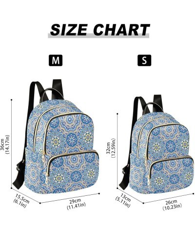 Abstract Floral and Geometric Pattern Women's Backpack Purse Causal Daypack Work Travel College Business Trip Bag Shoulder Ba...