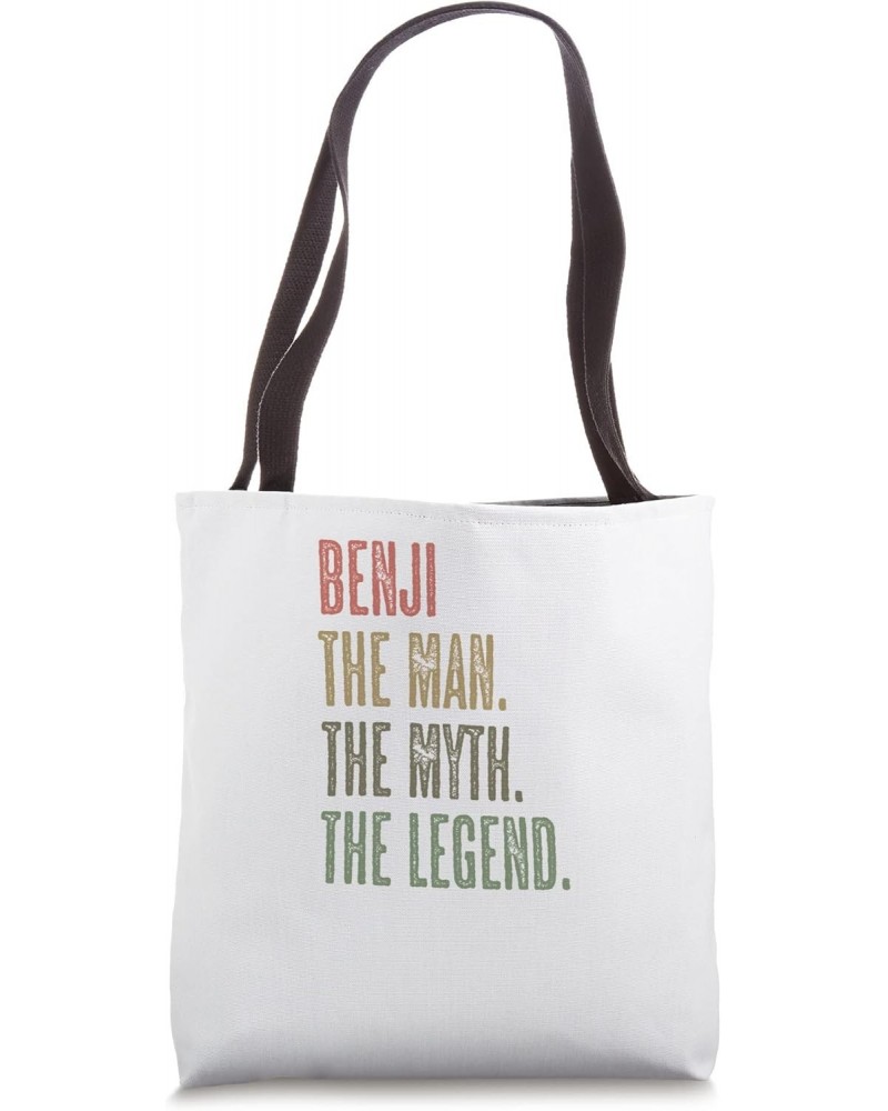 BENJI the Man the Myth the LEGEND | FUNNY - Mens Boys Name Tote Bag $14.00 Totes