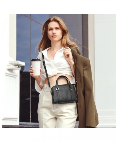 Genuine Leather Crossbody Bags for Women Trendy, Small Soft Shoulder Purses and Handbags Black $22.50 Handbags