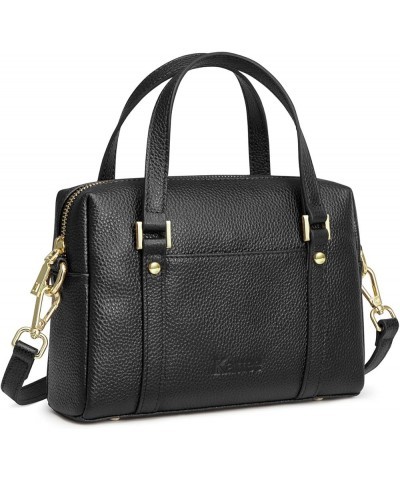 Genuine Leather Crossbody Bags for Women Trendy, Small Soft Shoulder Purses and Handbags Black $22.50 Handbags