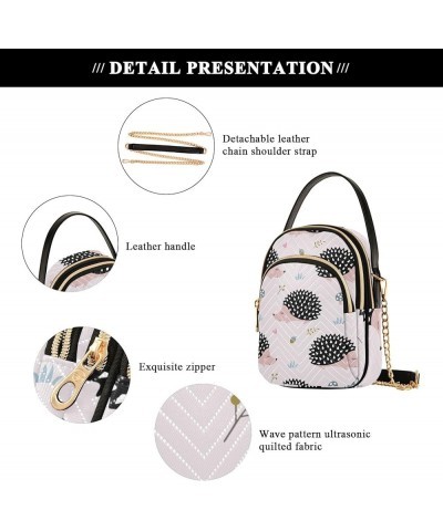 Marine Life Underwater World Phone Bag with Strap PU Leather Shoulder Purse for Women Quilted Crossbody Wallet Bag Pink Cute ...