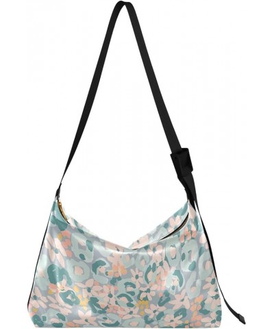 Floral Animal Skin Leather Shoulder Purse Hobo Women's Large Purse Soft Floral Print Womans Shoulder Purse Bloom Floral Brigh...