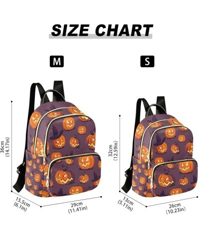 Halloween Women Backpack Angry Jack-o-lantern Anti-Theft Travel Backpack with Luggage Belt Durable Lightweight Handbag Lady P...