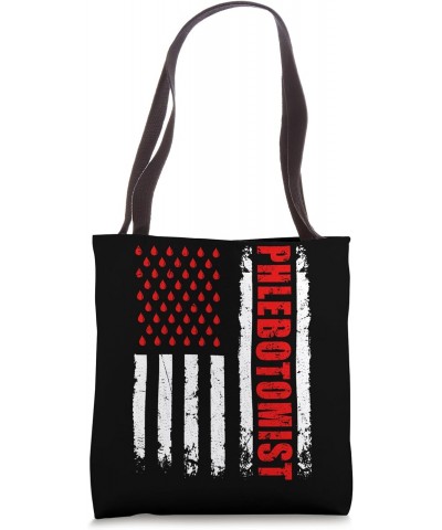 Phlebotomist Vintage US Flag Phlebotomy Nurse Tote Bag $11.52 Totes