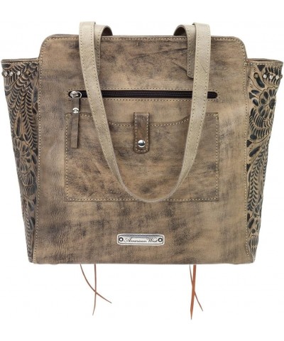 Navajo Soul Collection Zip Top Tote Distressed Charcoal Brown $58.34 Totes