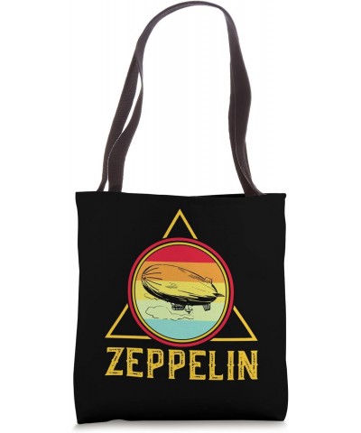 Vintage Retro Zeppelin - 70s 80s Dirigible Airship Blimp Tote Bag $11.04 Totes