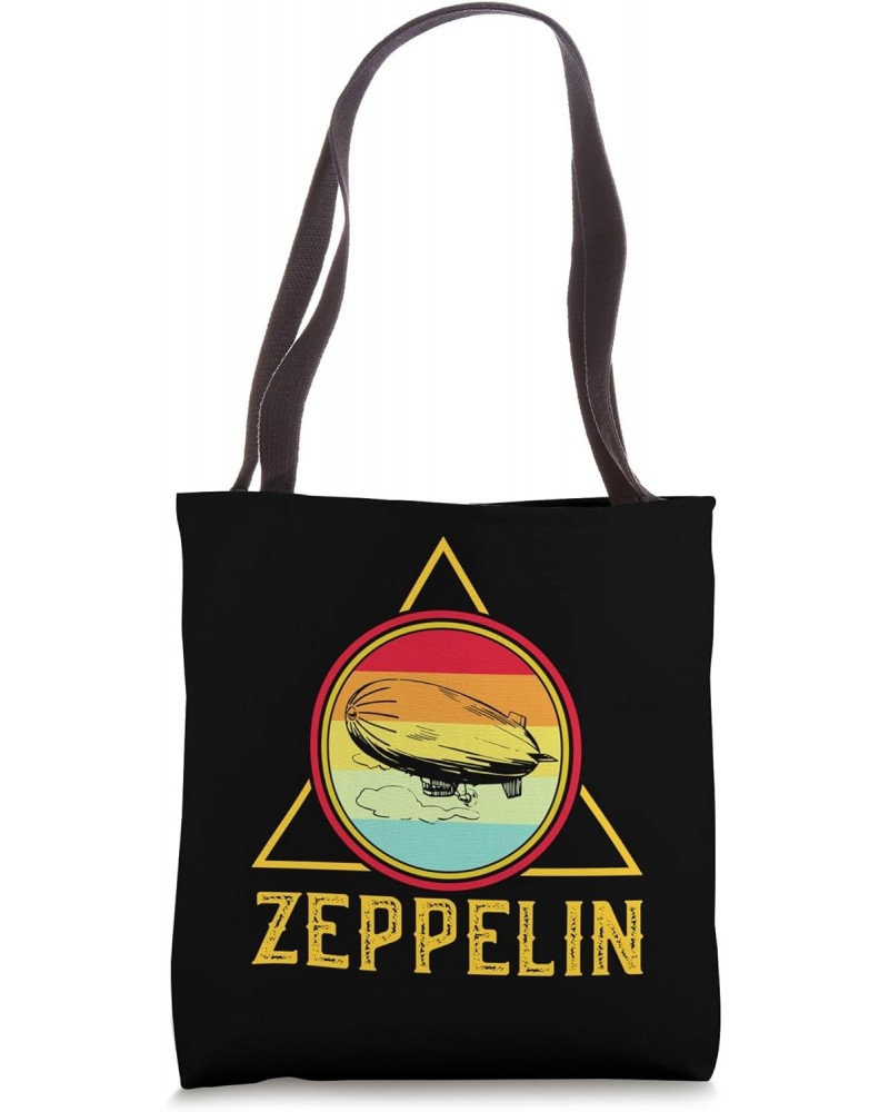 Vintage Retro Zeppelin - 70s 80s Dirigible Airship Blimp Tote Bag $11.04 Totes