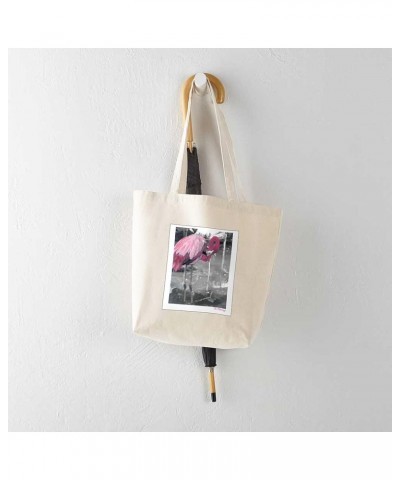 Flamingos Tote Bag Natural Canvas Tote Bag, Cloth Shopping Bag Hand Painted Pink Flamingo Tote Bag $8.00 Travel Gear