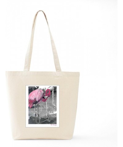 Flamingos Tote Bag Natural Canvas Tote Bag, Cloth Shopping Bag Hand Painted Pink Flamingo Tote Bag $8.00 Travel Gear