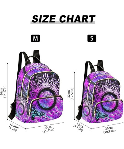 Small Backpack for Women Travel Bag Indian Henna Floral Boho Daypack Purse Fashion Shoulder Bag Rucksack Small B38 $11.18 Bac...